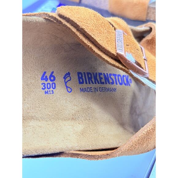 BIRKENSTOCK Men\'s Lugano‎ Suede Sandals - Size 13 main image 9